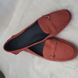 UGG Callen Terracota Leather Preppy Academia Comfort Moccasin Driving Loafers 11